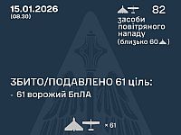 ВСУ: ночью перехвачены 61 из 82 БПЛА. МО РФ: сбиты 34 беспилотника
