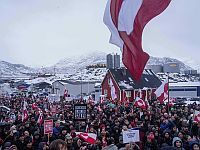 Акция протеста против политики США в Гренландии. Натанильсен: 