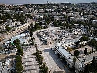 В Иерусалиме на территории разрушенного комплекса UNRWA возник пожар