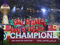 Футбол. Финал Кубка арабских наций. Марокканцы победили. Гол со своей половины поля