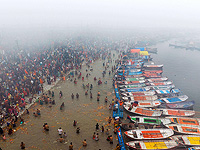 Индуистский фестиваль к полнолунию. Фоторепортаж