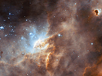 Космическое излучение управляет рождением звезд в темных облаках газа и пыли