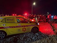 ДТП около Эльада: два человека в состоянии от тяжелого до критического, среди пострадавших дети