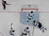 Олимпиада. Хоккей. Первый дубль. Первый гол в пустые ворота. Словаки разгромили финнов