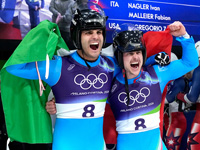 Олимпиада. Санный спорт. Золото завоевали итальянцы