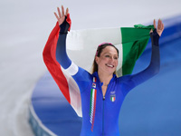 Конькобежный спорт. Франческа Лоллобриджида стала двукратной чемпионкой Миланской олимпиады