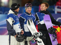 Олимпиада. Сноубординг. Японцы завоевали золото и серебро в биг эйре