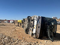 ДТП с автобусом в Негеве, множество пострадавших