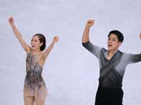 Олимпиада. Командное первенство. В произвольной программе победили японские фигуристы