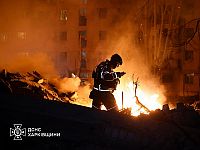 Взрывы в Киеве. В Харькове ракета попала в многоэтажный дом