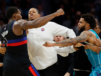 НБА. Массовая драка в матче 