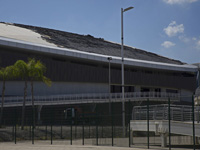 Сильный пожар повредил крышу олимпийского велодрома в Рио-де-Жанейро