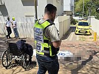 В Ашдоде между домами обнаружено тело мужчины на инвалидной коляске