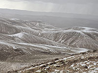 В долине А-Канаим, возле Арада, выпал град