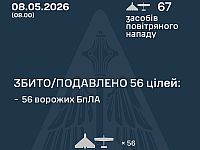 ВСУ: ночью перехвачены 56 из 67 БПЛА. МО РФ: сбиты 264 беспилотника