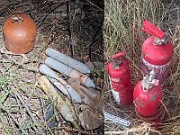 В Иудее и Самарии уничтожили взрывные устройства из корпусов огнетушителей