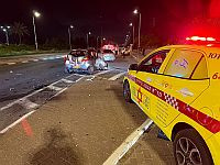 Возле кибуца Снир перевернулась машина, водитель получил тяжелые травмы