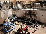 Дом нелегалов, в который попала бутылка с горючей смесью. Тель-Авив, район Шапира, 27.04.2012