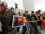 Афины встретили Меркель митингами