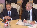 Авигдор Либерман и Зеэв Бен-Арье. Москва, июнь 2009 года