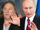 Жерар Депардье и Владимир Путин