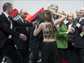 Секстремистки из FEMEN напали на Путина в Ганновере. ФОТО, ВИДЕО