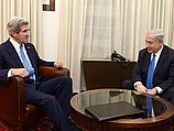 Госсекретарь США Джон Керри и премьер-министр Биньямин Нетаниягу. 08.04.2013