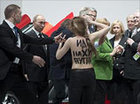 Акция FEMEN в Ганновере. 8 апреля 2013 года