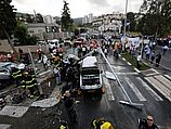 Место аварии в Нешере, 10.04.2013