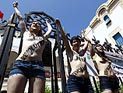 Три активистки FEMEN арестованы в Тунисе за первый топлесс-протест в арабском мире. ФОТО, ВИДЕО