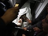 Тело одного из террористов, уничтоженных израильскими военными в Газе в ночь на 01.11.2013