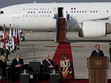 Встреча президента Франции в аэропорту имени Бен-Гуриона. 17 ноября 2013 года