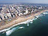 Вид на Дурбан с моря