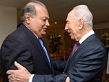 Карлос Слим и Шимон Перес. 28 ноября 2013 года