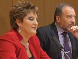 Фаина Киршенбаум и лидер НДИ, глава МИД Авигдор Либерман