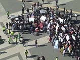 Демонстрация протеста под окнами посольства Эфиопии в Тель-Авиве. 13 февраля 2014 года