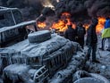 Один день улицы Грушевского. Фоторепортаж из Киева