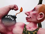 На карнавале в Дюссельдорфе (Германия). 3 марта 2014 года