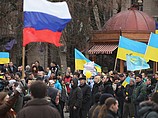 Столкновения между митингующими в Донецке: один погибший, 17 раненых (иллюстрация)