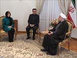 Во время встречи Кэтрин Эштон и Хасана Роухани. Тегеран, 9 марта 2014 года