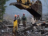 Последствия оползня в штате Вашингтон
