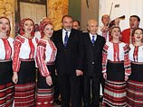 Авигдор Либерман и Шимон Перес во время визита в Киев. Ноябрь 2010 года