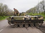 Украинский блокпост в Донецкой области