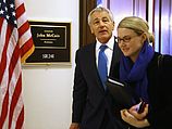Министр обороны США Чак Хейгел и представитель Госдепартамента Мари Харф