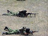 Украинские военные на учениях