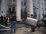 Пожар в Доме профсоюзов в Одессе. 02.05.2014