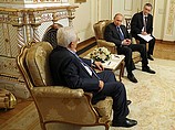 Встреча президента РФ Владимира Путина и председателя ПНА Махмуда Аббаса. 25 июня 2014 г.
