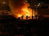 Попадание ракеты в автомобиль в Ашдоде. 10 июля 2014 г.