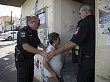 Во время ракетного обстрела в Сдероте. 10.07.2014