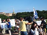 Митинг солидарности с Израилем. Санкт-Петербург, 21.07.2014